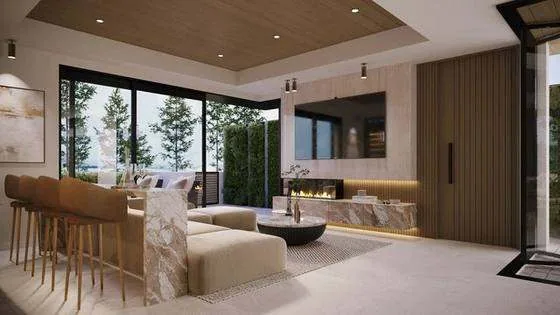 Great room — 437 Heliotrope, Corona del Mar